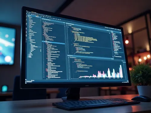 Modern website development dashboard